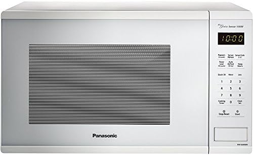 Panasonic Countertop Microwave Oven with Genius Sensor Cooking, Quick 30sec, Popcorn Button, Child Safety Lock and 1100 Watts of Cooking Power - NN-SU656W - 1.3 cu. ft (White)