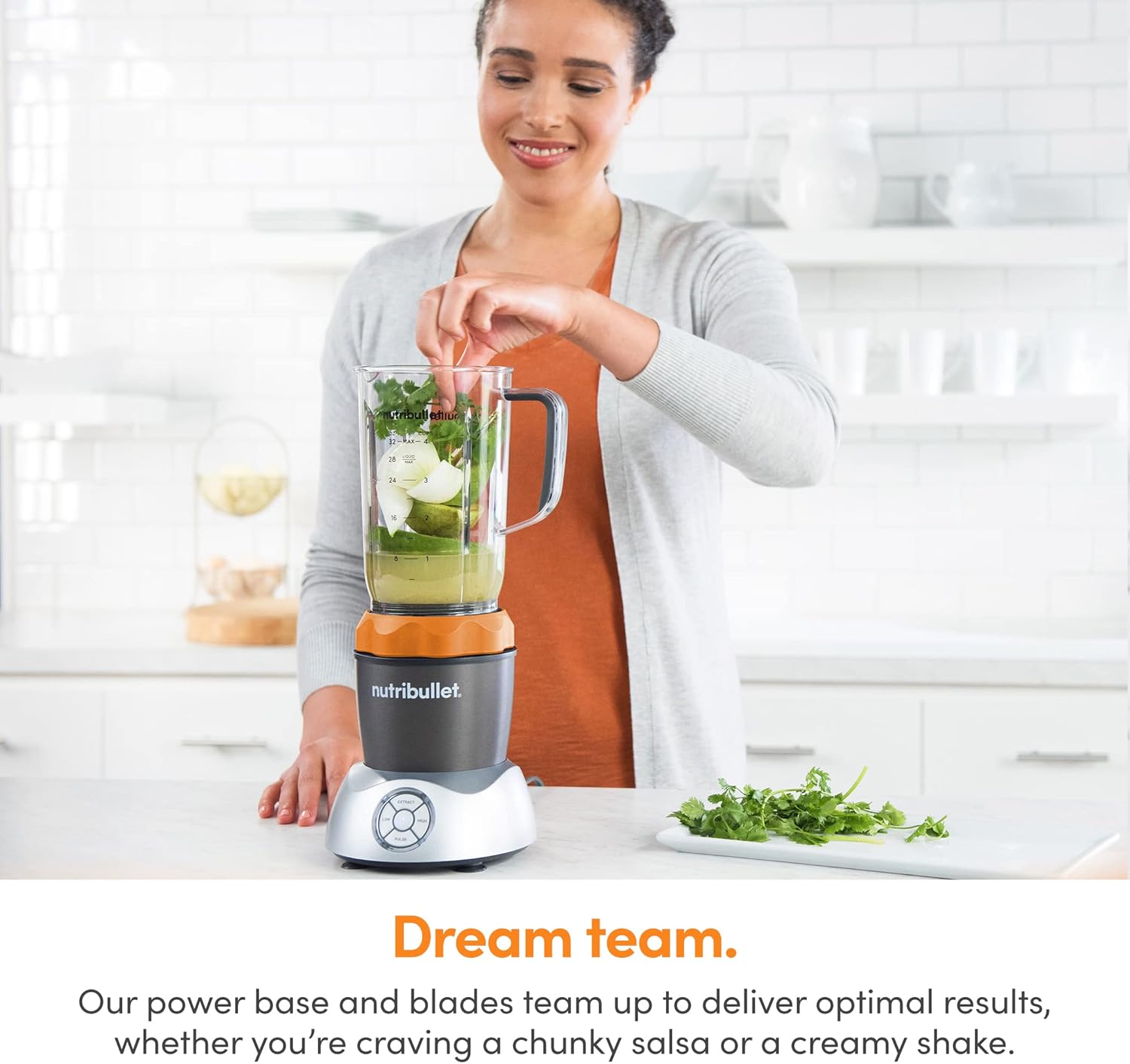 NutriBullet NB50200OR Select 1000 Watt Orange, 32 oz