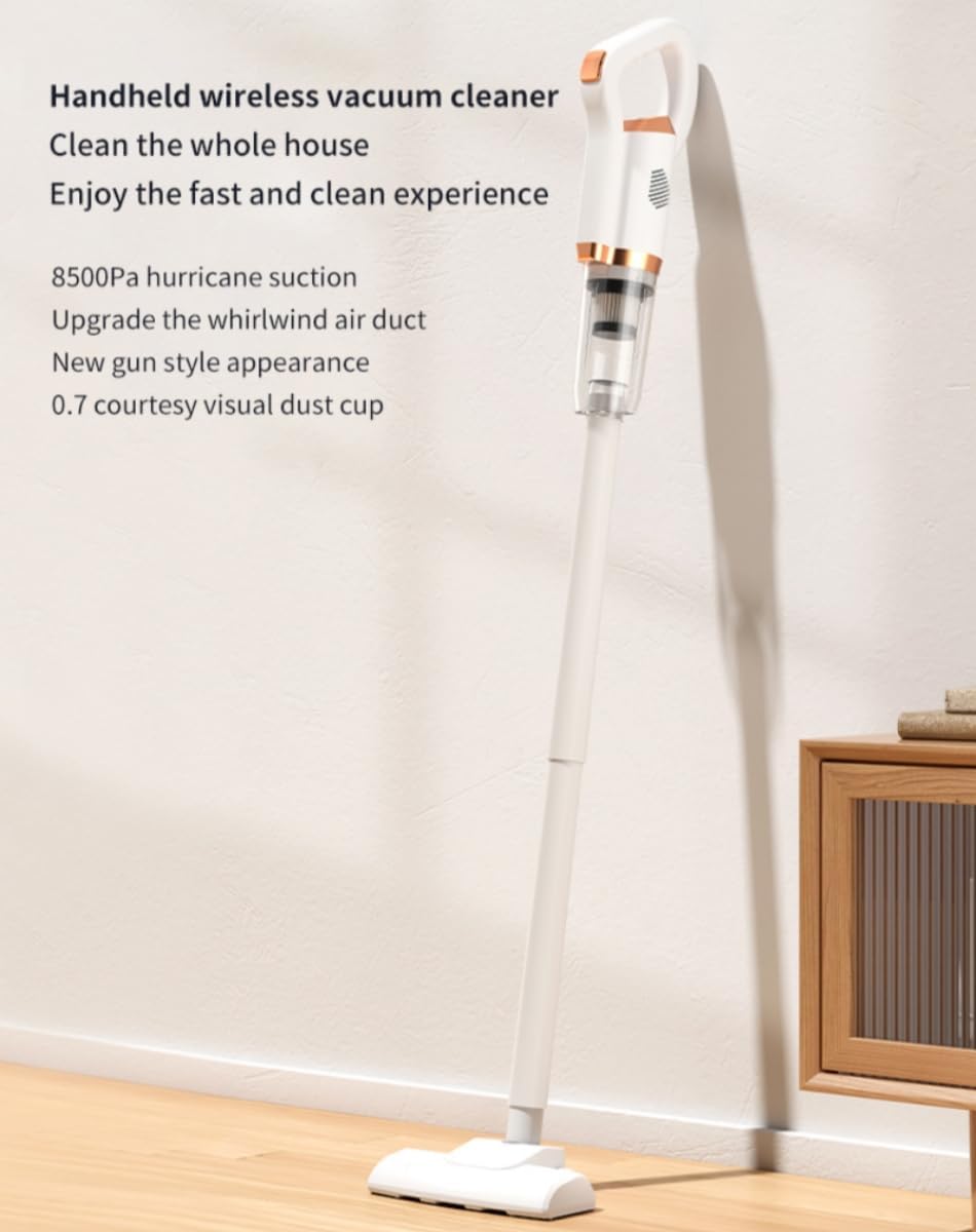 New Model Cordless Vacuum Cleaner, Powerful Stick Vacuum for Hardwood Floor, 35 Min Rechargeable Battery, 4 in 1 Lightweight Upright Vacuum for Pet Hair Carpet