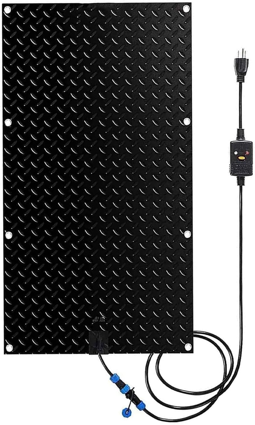 Heated Walkway Snow Melting Half Walkway Mat, 12/15.7/20/23.6in Width Heated Snow&Ice Melting Stair Mat, Snow and Ice Melting Mat,No-Slip Heating Entrance Mats for Winter Outdoor(60x400cm/(20x