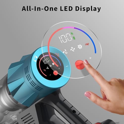 550W Ultra Powerful Cordless Vacuum Cleaner, 40-Min Runtime with Automatic Dust Detection, Bagless for Carpets Hard Floors