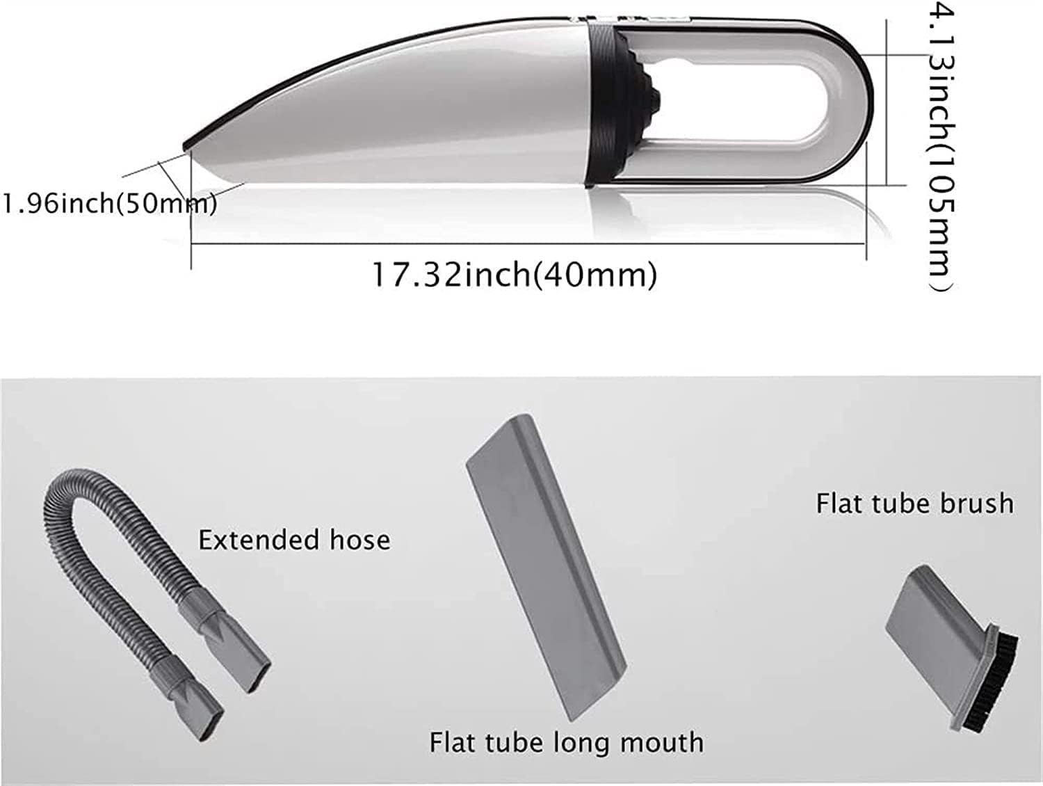 Handheld Vacuum Cordless 4.4KPa, 1.1LB Lightweight Hand Vacuum Cleaner with Upgraded Brushless Motor & Single Touch Empty, Car Vacuum Cordless with Car Charger/Charging Dock