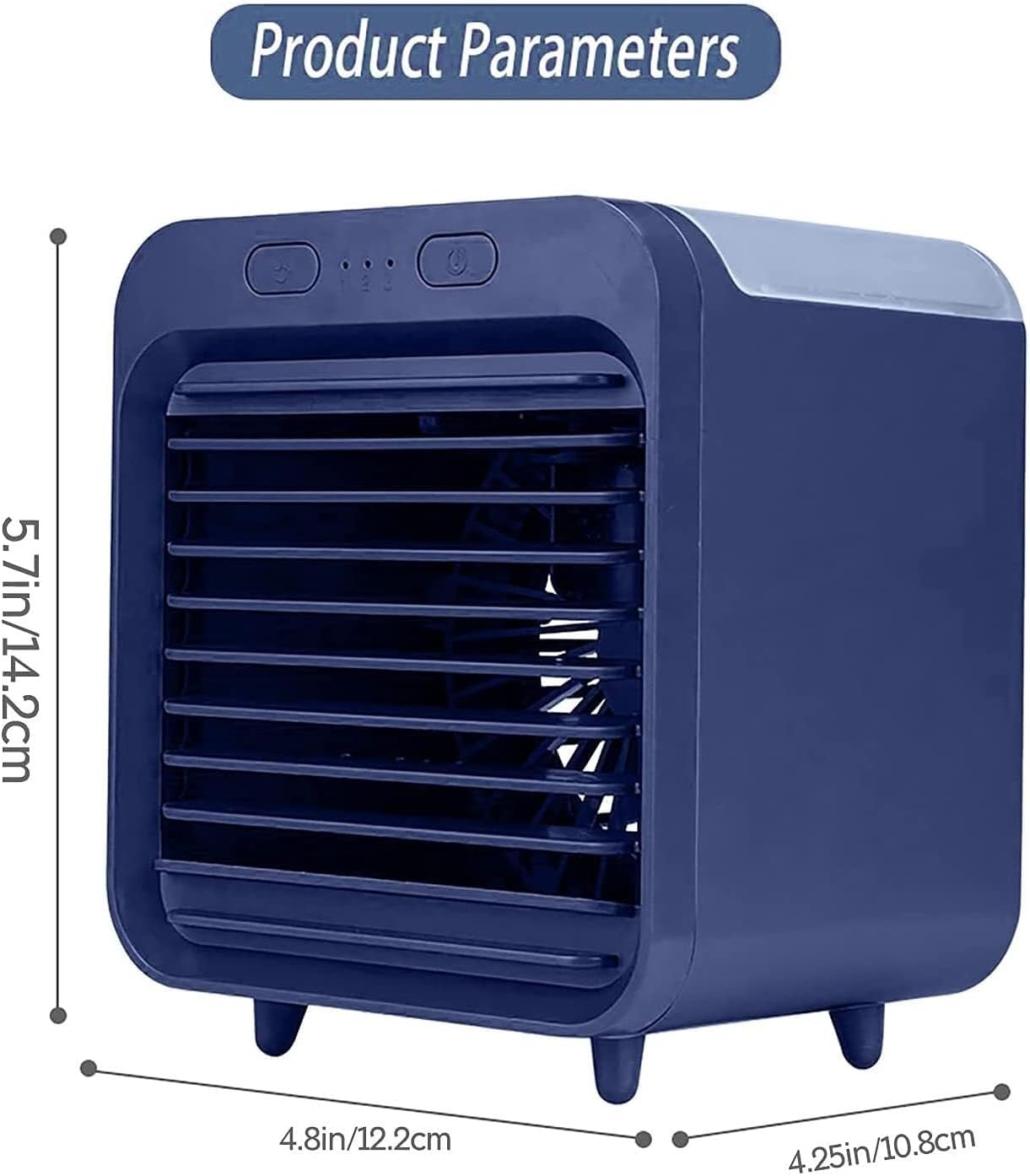 Portable Air Conditioner & Humidifier, Summer Evaporative Air Cooler, Nano Spray Purification, Quiet & Compact, Ideal for Home, Office & Car