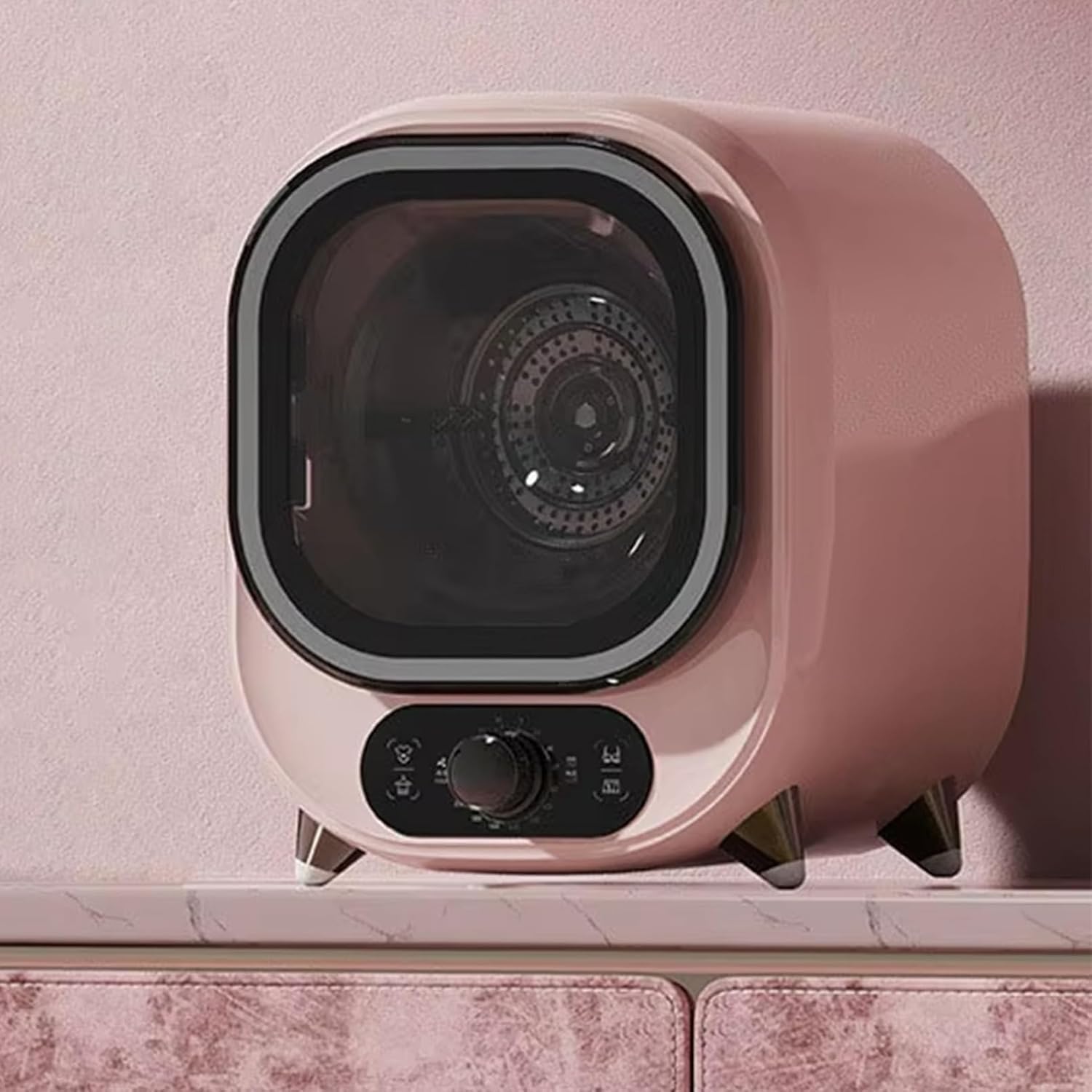 Mini Space-Saving Tumble Dryer 5kg - Energy Efficient Condenser, Quick Drying, Compact Clothes Dryer, Perfect for Travel, Apartments & Dorms