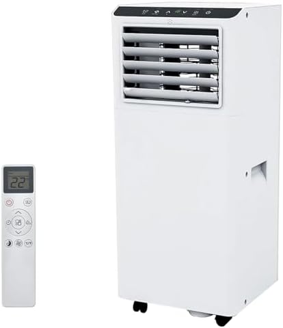 Portable Air Conditioner 8000 BTU with Cool/Dry/Fan Mode, 3-in-1 Free Standing Portable AC Unit with Remote Control, Cools Up to 350 Sq.Ft with Sleep Mode,2 Fan Speed for Bedroom Office Home
