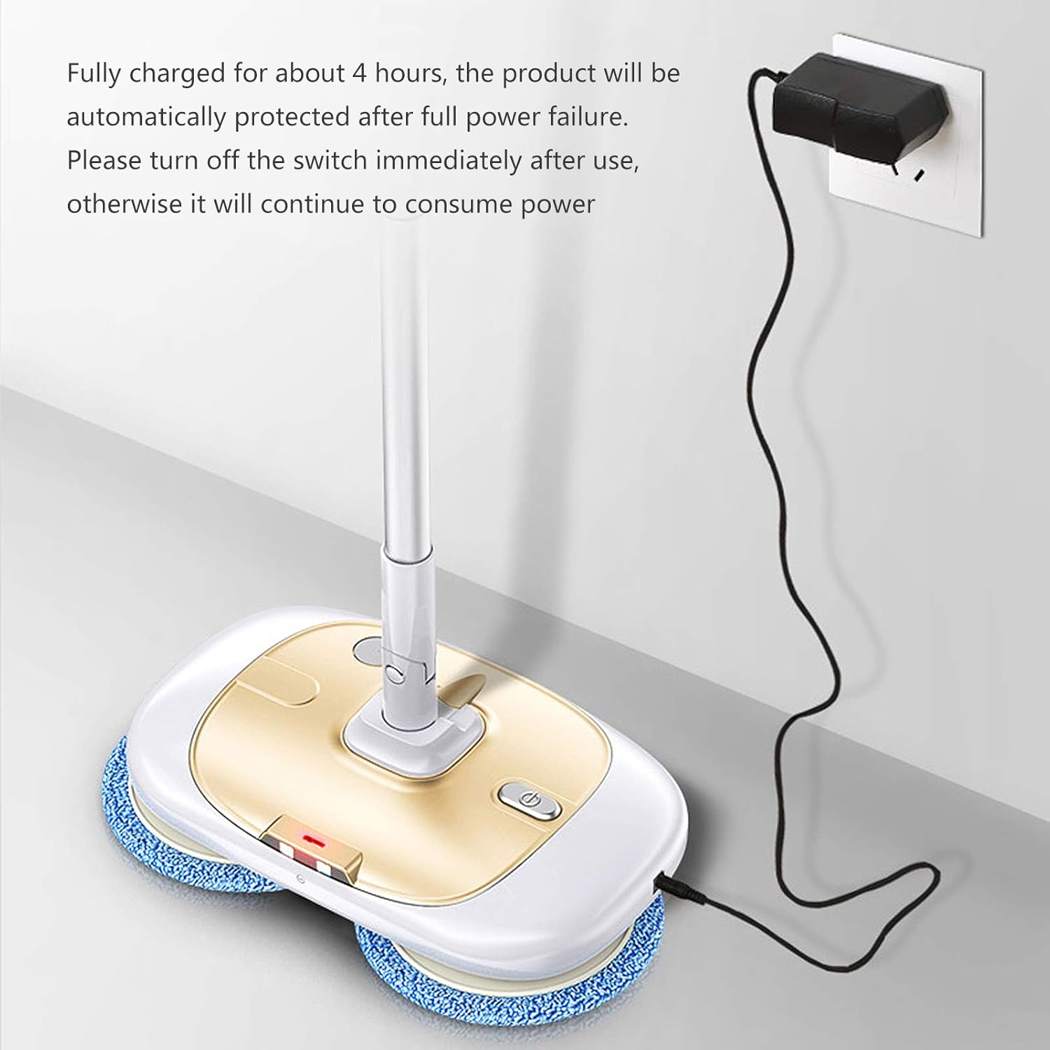 Home Steam Mops Hard Floor Floor Steam Cleaner 1200W Power Handheld Vertical Floor Steam Cleaner 99.9% of Bacteria Gold