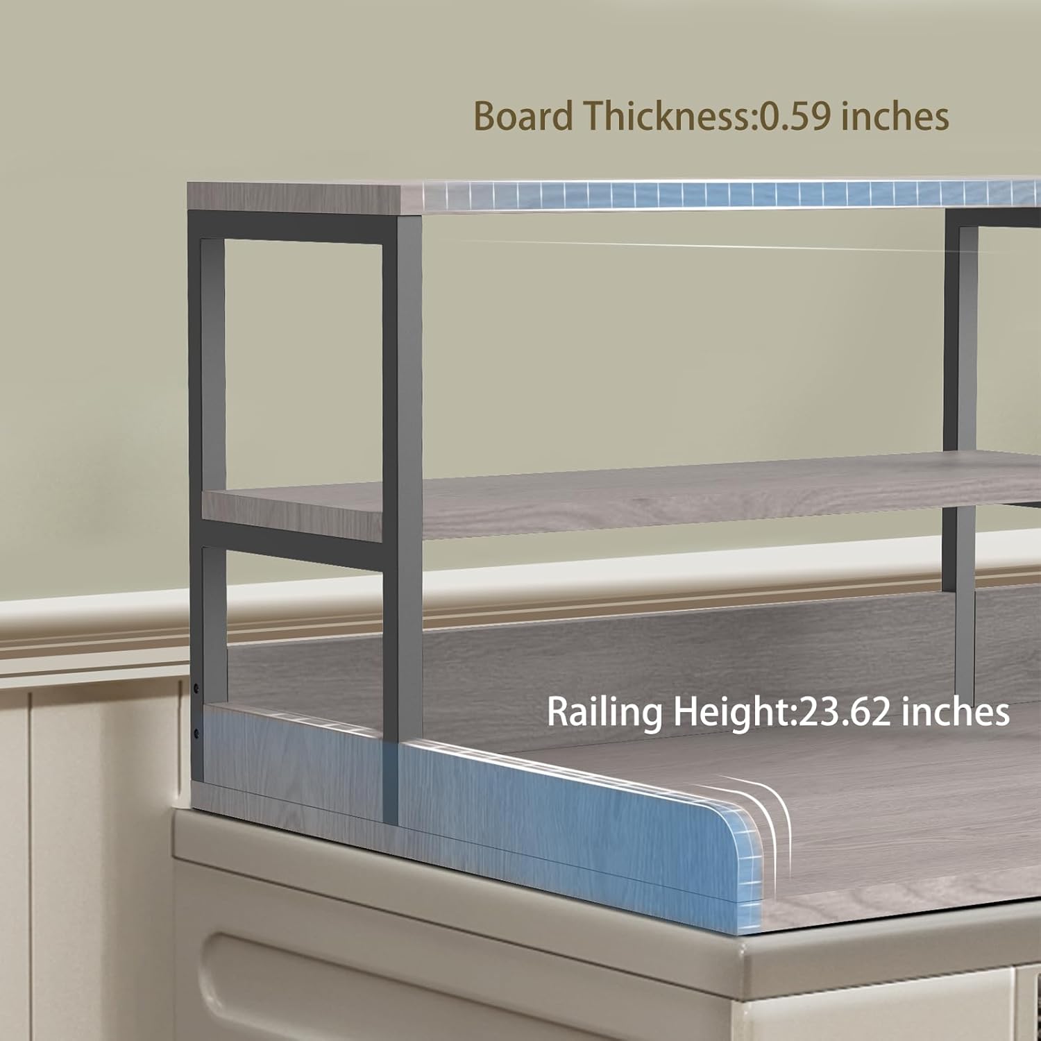 Washer and Dryer Countertop with Shelf, 2-Tier 54