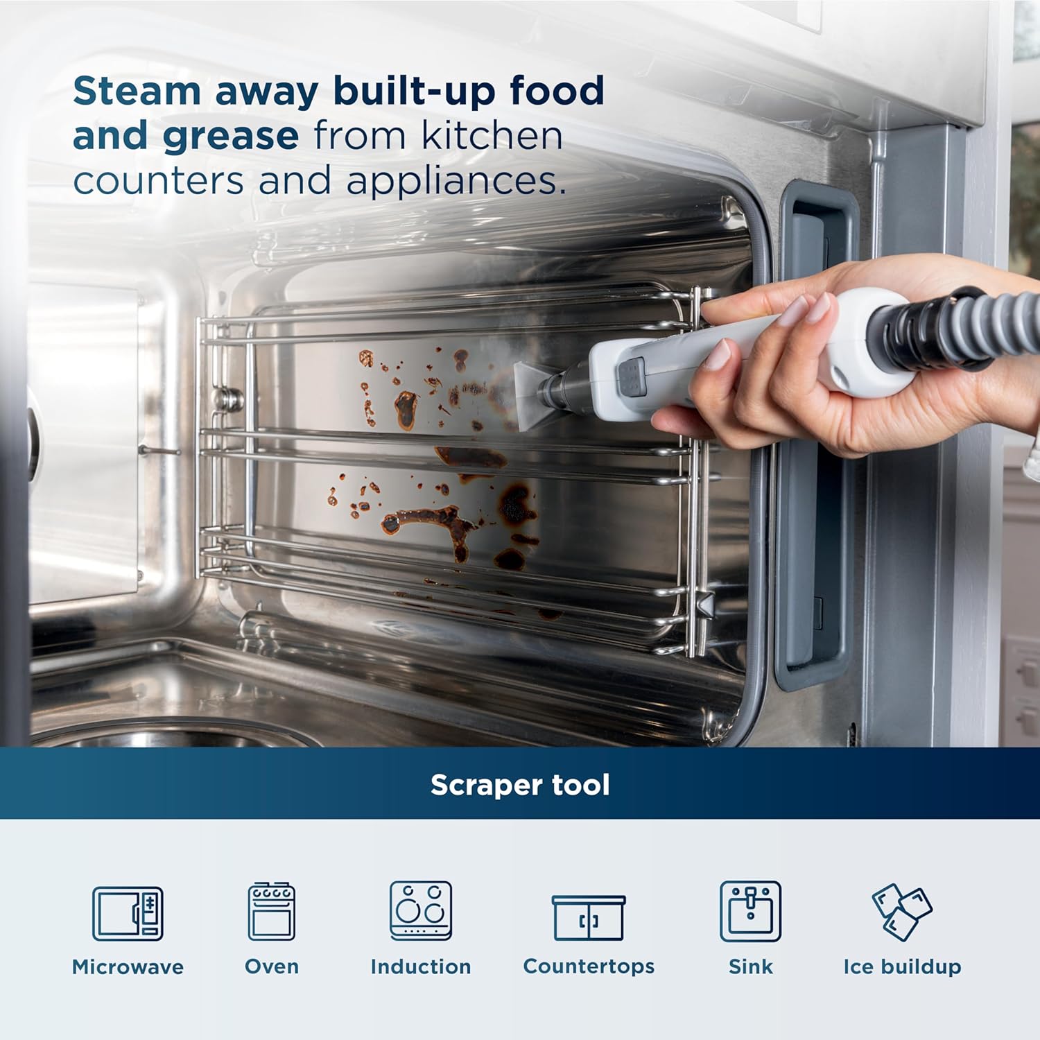 Shark Lift-Away 5-in-1 Steam Mop with Detachable Handheld Steam Cleaner, for Whole Home Cleaning including Sealed Hard Floors, Kitchens, Bathrooms, Upholstery, Cars, Grout & more, Blueberry, S3972BRN