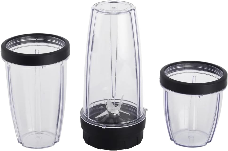 10-Piece Personal Blender Set, 300W High-Speed Blender with 3 Jars (10oz, 16oz, 18oz), Stainless Steel Blades, Travel Lids, Portable & Compact, Easy to Clean, Black