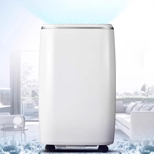 Small Portable Air Conditioner Air Cooler 3 Gears 70° Wide-Angle Air Supply Floor Air Conditioner with Universal Roller and Drain Hole for Room Bedroom Office