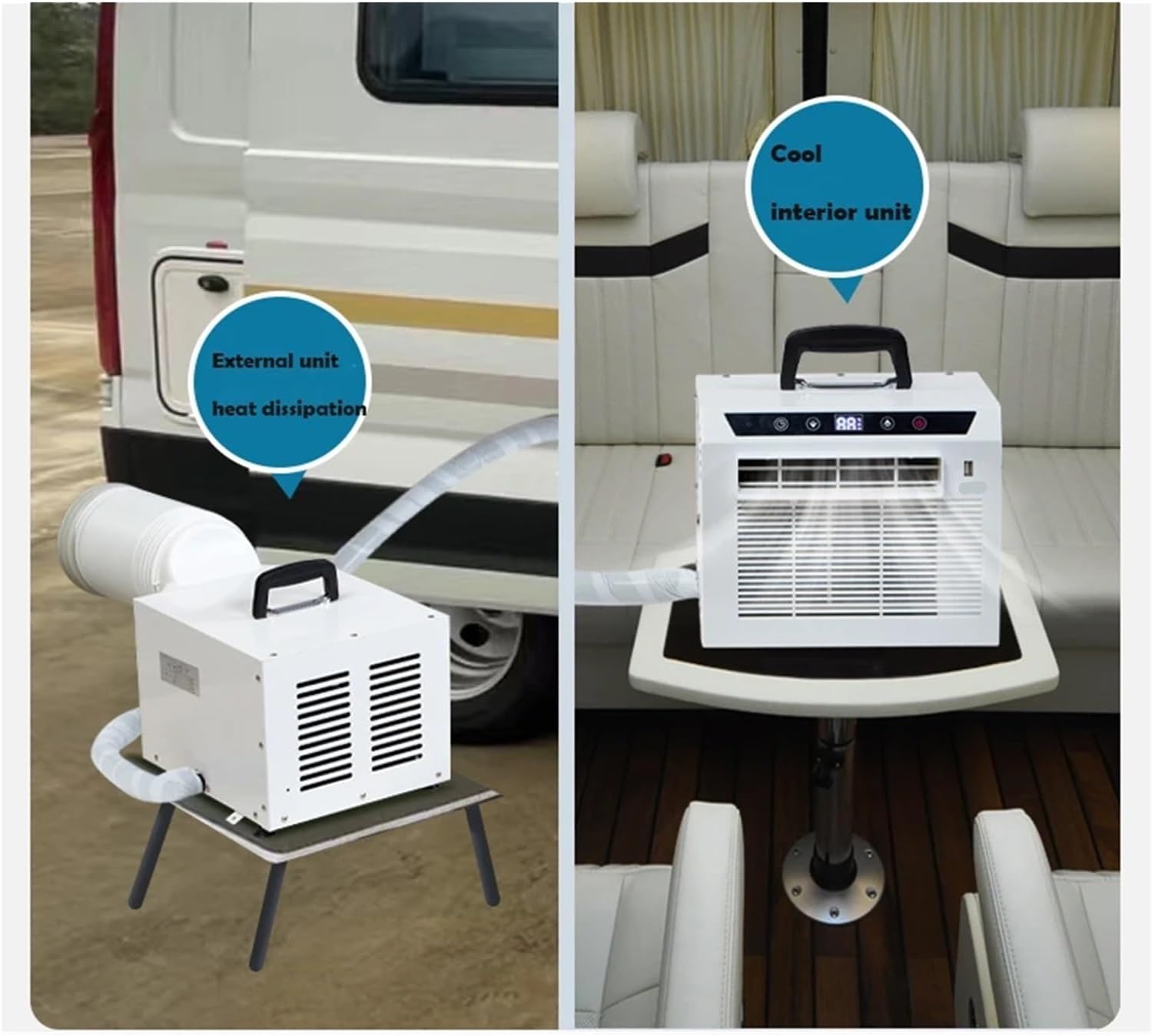 Portable Air Conditioner, Portable Air Conditioning for Mini House Office Window Type Air Conditioner,Desktop Fan for Home Outdoors