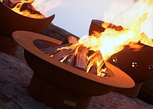 Fire Pit Art Saturn Wood Fire Pit (Saturn)