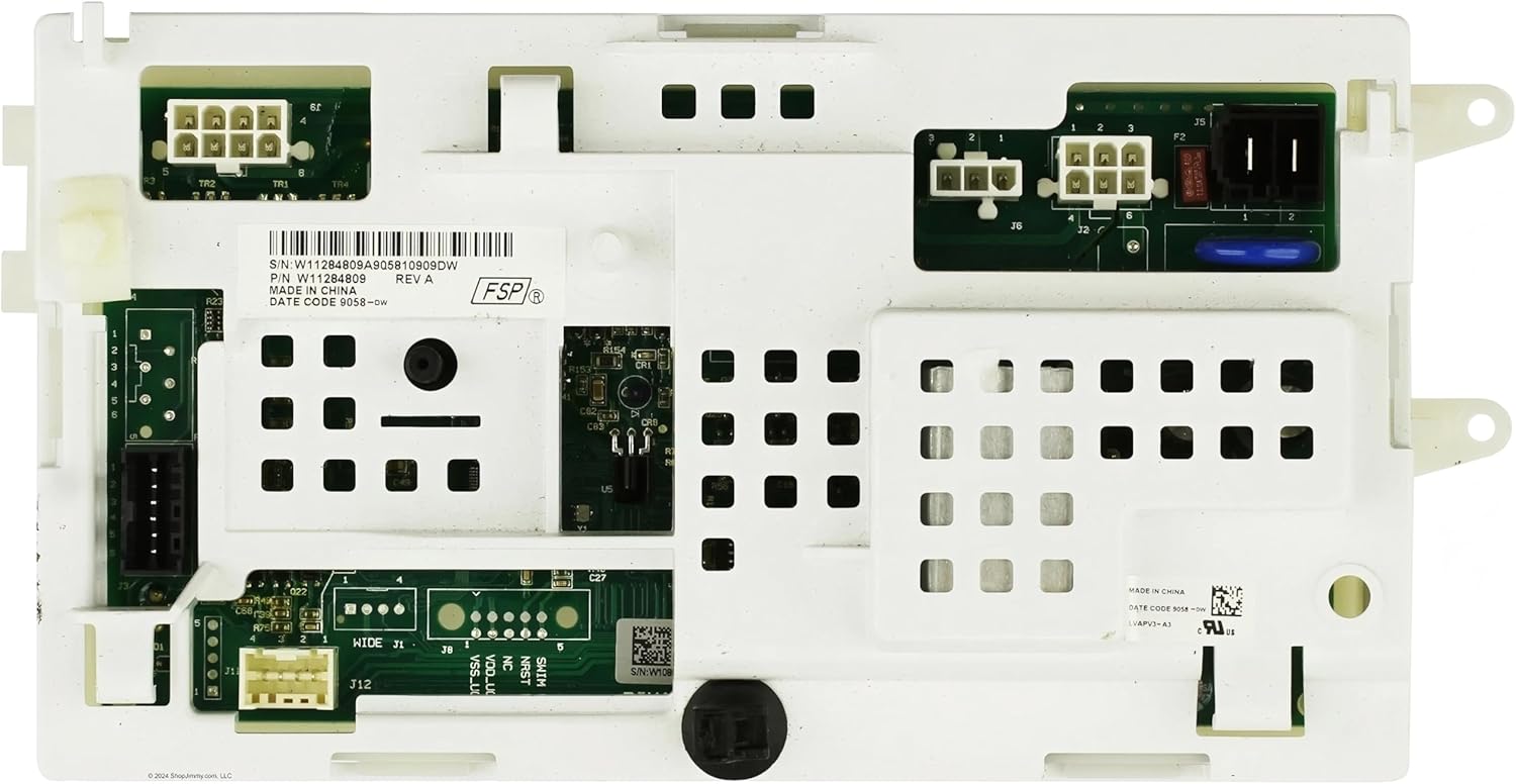 W11284809 for Whirlpool Stacked Washer Dryer Laundry Center Main Control Board WET4027HW0 WET4027HW1