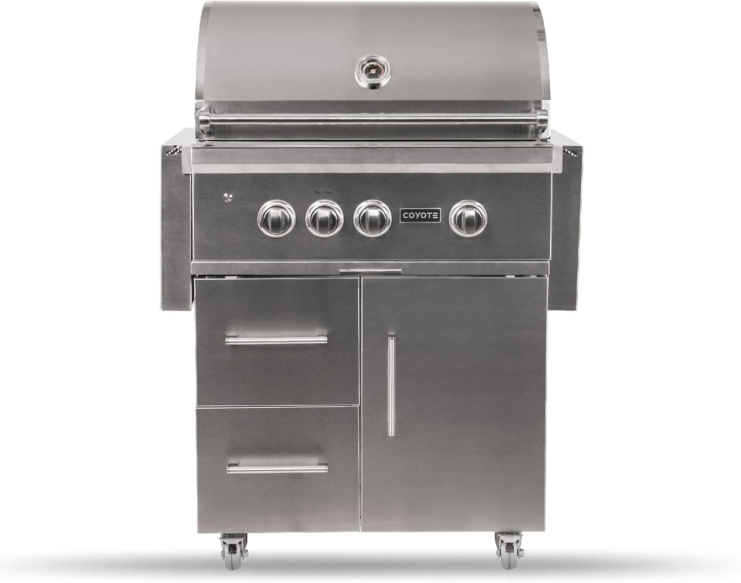 Coyote S-Series Propane Gas Grill, 30-in. 3-Burner Freestanding Grill with RapidSear Infrared Burner & Rotisserie - C2SL30LP-FS