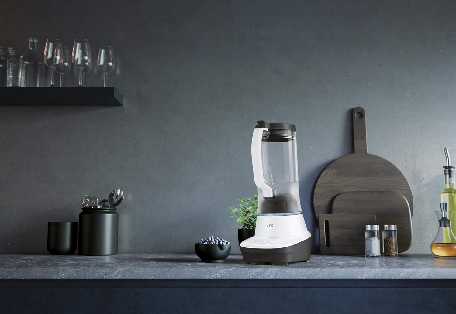 AEG 950008620 - Blender TB7-1-4CW, Ceramic, Color: White/Black
