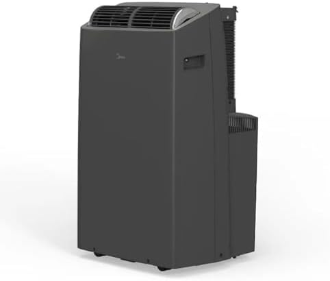 Midea DUO 10,000 BTU SACC Smart Inverter Portable Air Conditioner, Grey MAP12S1TGR-S
