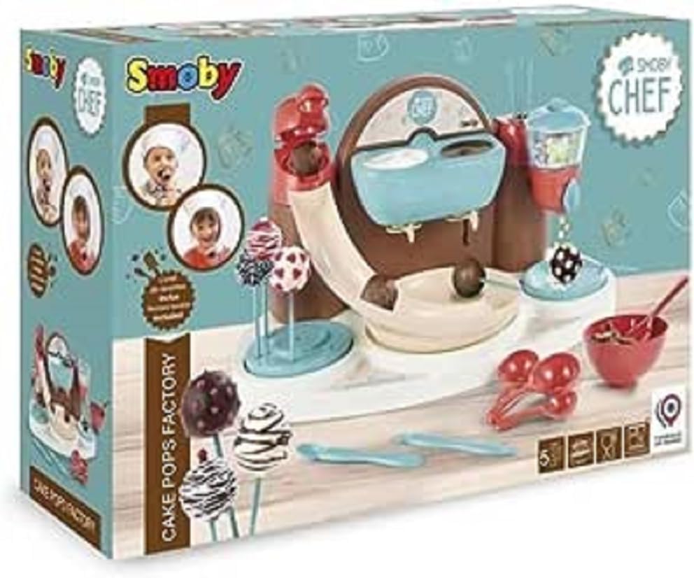 Smoby Chef Cake Pop Bakery - Baking Set for Children to Make Cake Pops - Baking and Kitchen Appliance from 5 Years (without Baking Ingredients)