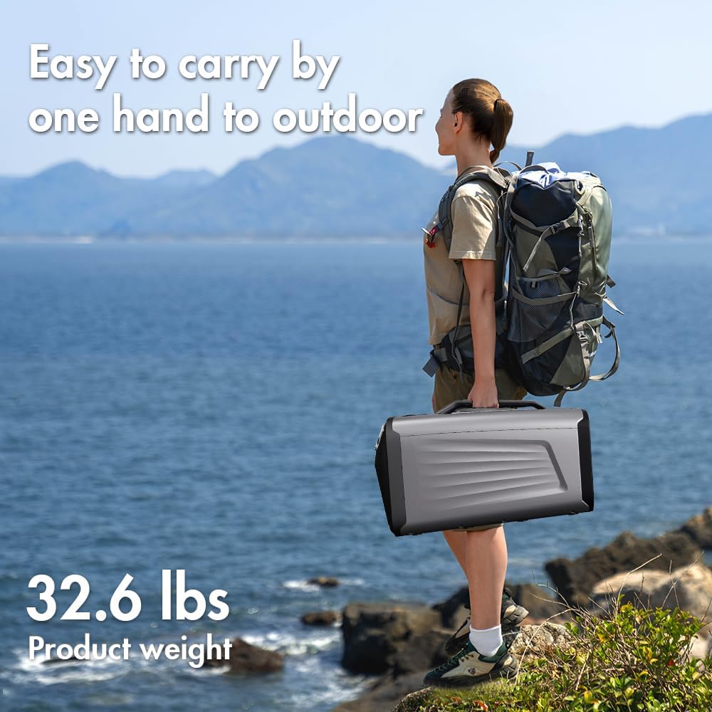 Portable Air Conditioner for Camping Outdoor and Indoor Use, 5200BTU Fast Cooling Capacity for Tent AC，Quiet Air conditoning For Small Rooms，Pet House Black Grey