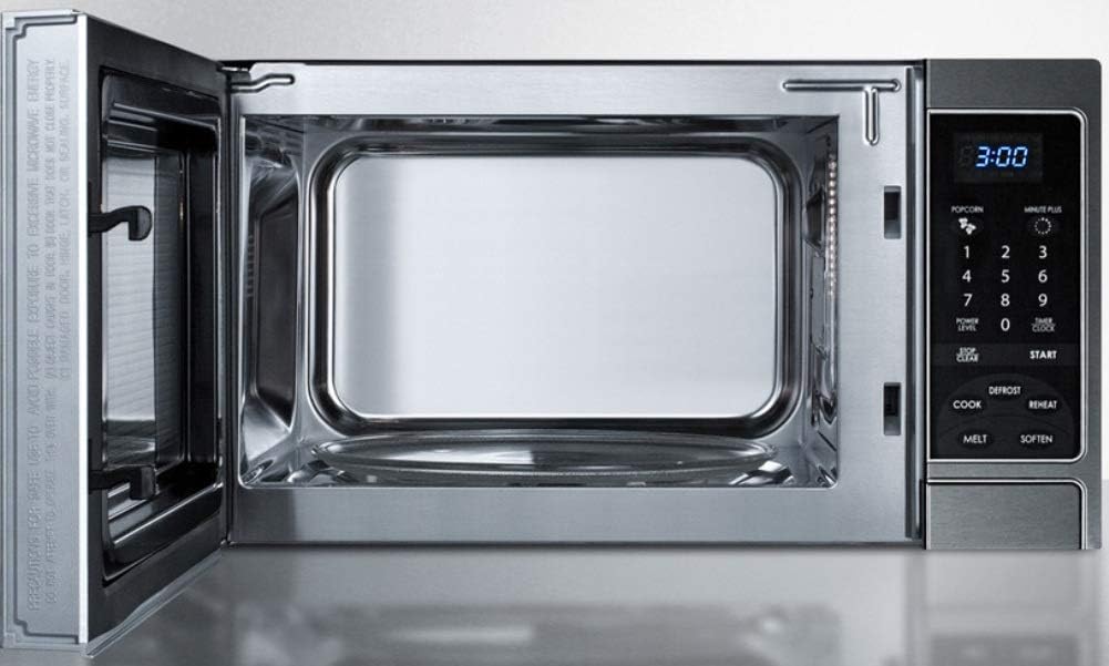 Summit SCM853 19” Compact Microwave, Stainless steel