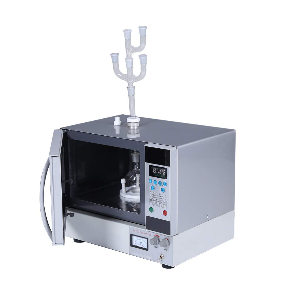 HNZXIB Lab Microwave Reactor WBFY205,Stainless Steel Chemical Continuous Microwave Radiation Oven 220V