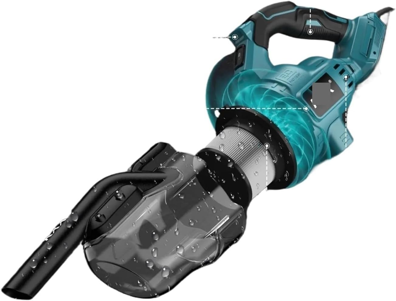 Handheld Cordless Vacuum Filter ，Compatible For Makita，Electric Power Vacuum Cleaner