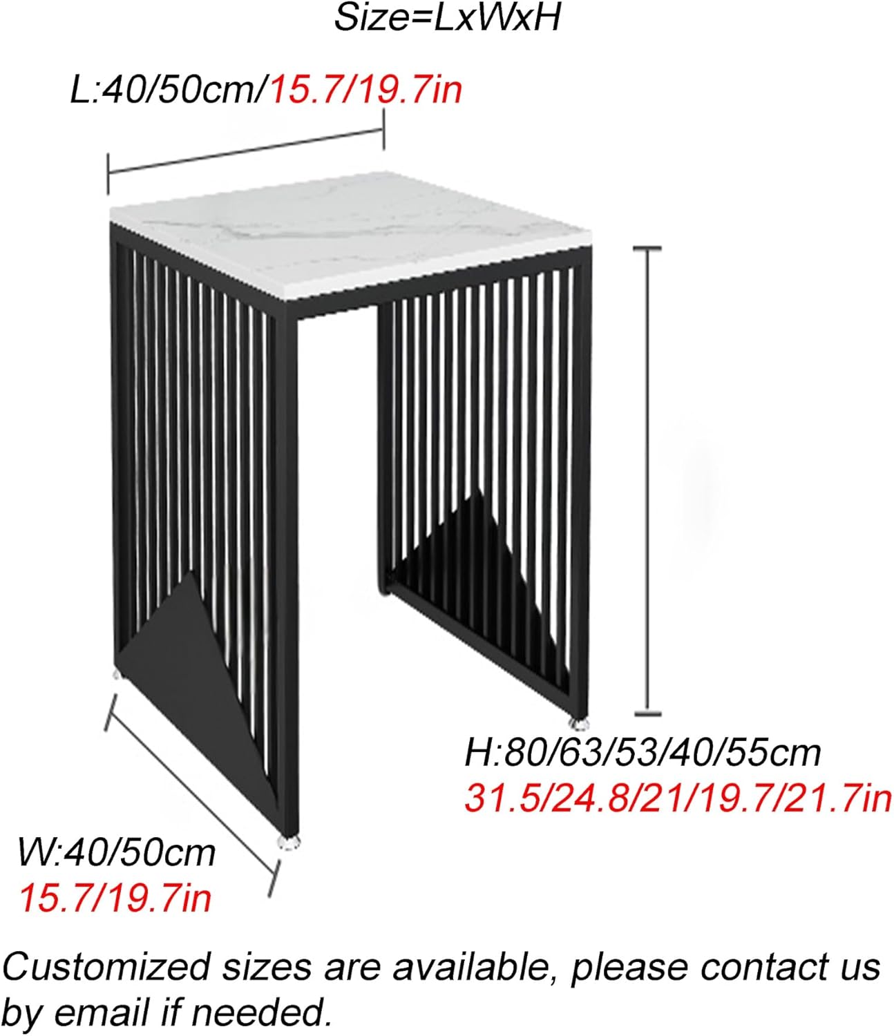 Floor Table Storage Rack, Shelf Storage Cabinet, Sweeping Robot Rack, Fish Tank Rack, Sofa Water Dispenser(Natural,50x40x63cm)