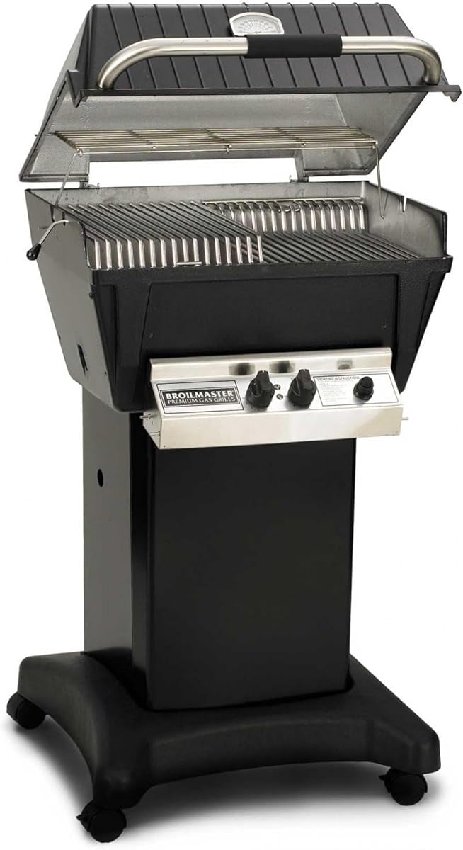 Broilmaster P4-XF Premium Propane Gas Grill On Black Cart