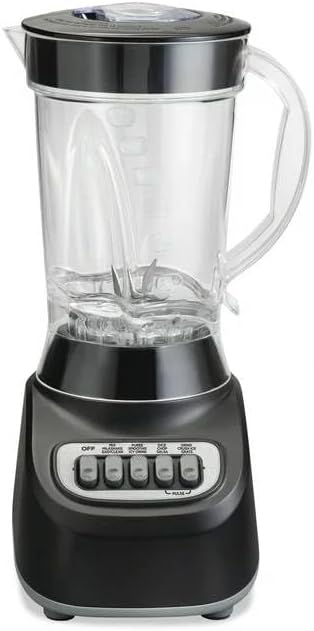 Beach Smoothie Blender with 650W Peak Power, Wave Action System, 12 Functions, 48 oz BPA-Free Jar, and Ice Sabre Blades Black (Black)