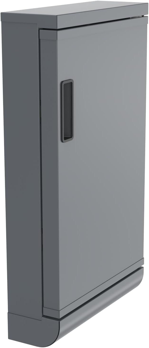 Current Thin Storage Locker Kit for Both Current Model G Grill & Griddle, Weatherproof Grill Side Cabinet with Hooks & Adjustable Shelves, Outdoor Organizer for Tools, Spices and Gear