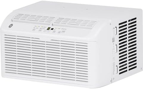 GE 6,200 BTU Ultra Quiet Window Air Conditioner for Small Rooms and Bedrooms, Control Using Remote, 6K Window AC Unit, Easy Install with Included Kit, White