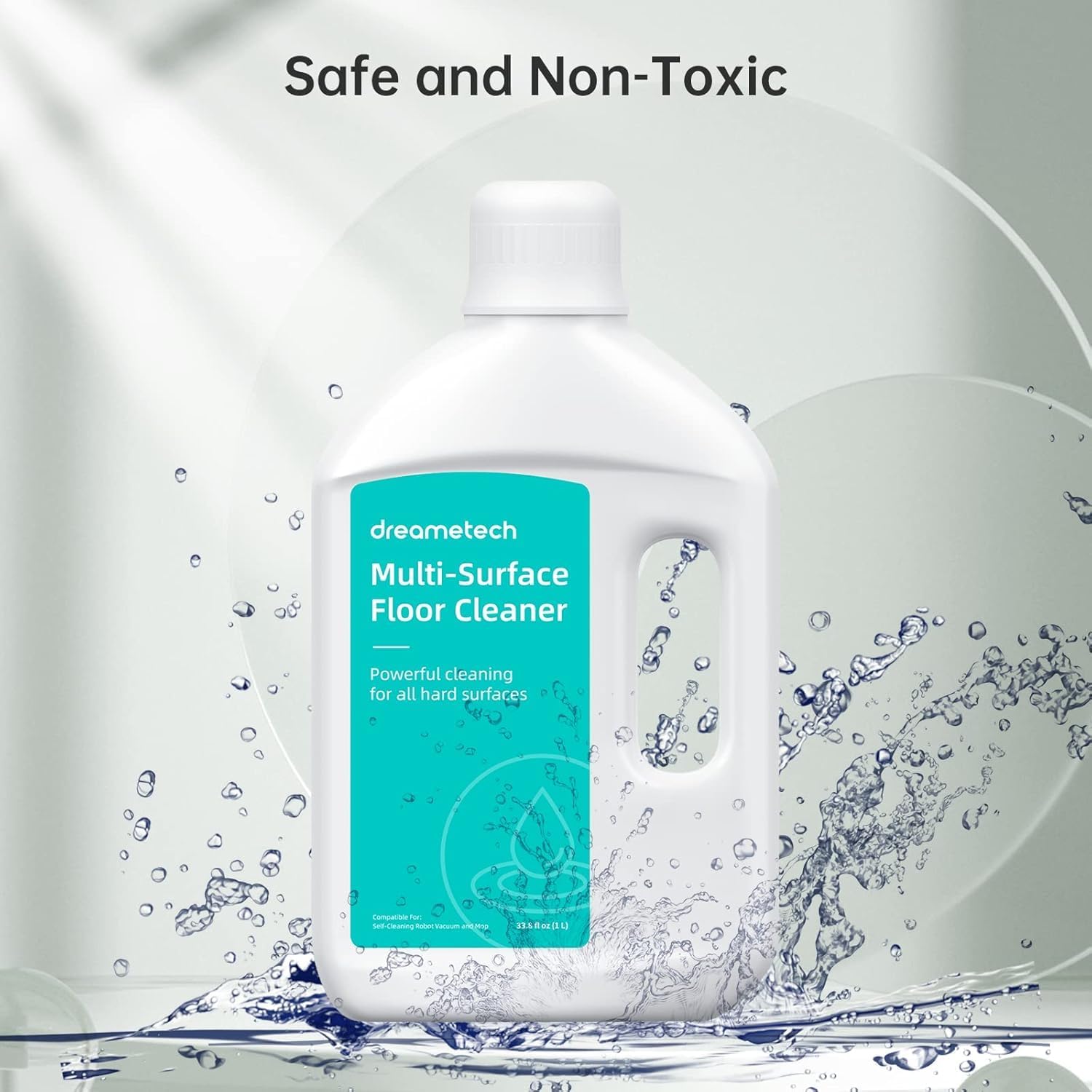 DREAME L40s Ultra AE Robot Vacuum Cleaner (Black) and Floor Cleaning Solution 1 Bottle of 33.81 fl Oz (1L)