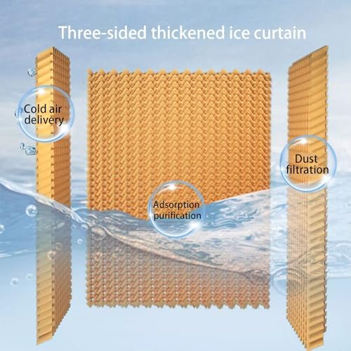 Evaporative Air Cooler, Portable Air Conditioner with Large Tank and 2 Ice Packs, Oscillation Swamp Cooler for Room Office