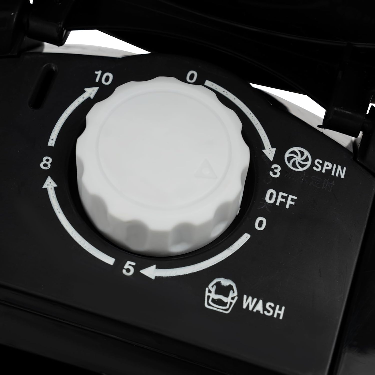 4.5L Portable Washing Machine,260W Mini Semi-automatic Laundry Washer,Single Tub Laundry Washer for Travel,Dorms,Camping (Black)