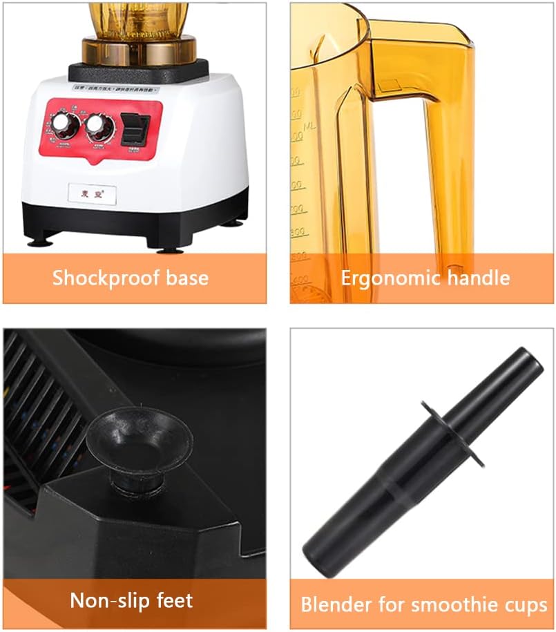 Multifunctional Ice Crusher, Blender, Smoothie Blender, Professional High Speed Countertop Blender with 1200W Base Ice Crusher