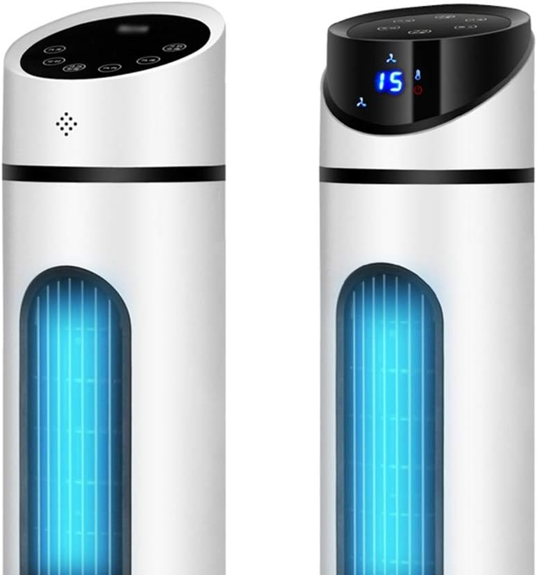 Portable Air Conditioner Fan Tower Airconditoner Conditioner Portable Air Coolers Whit Remote Control 3 Fan Speed Unit Quiet Humidifier Misting Fan, For Home Office Bedroom (Color : White B) (White B