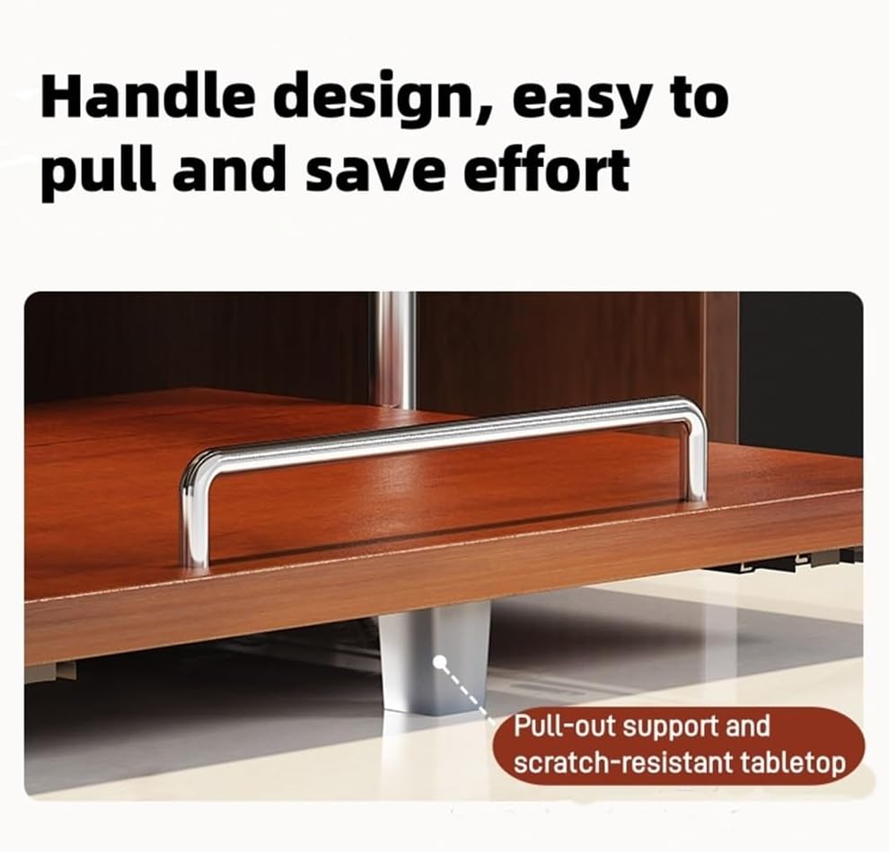 Pull-Out Microwave Stand, Oven and Small Appliances, Kitchen Countertop Storage Shelves, Multifunctional Storage Rack for Microwave, Kitchen Island with Storage, Countertop Small Bathroom Storage(40*5