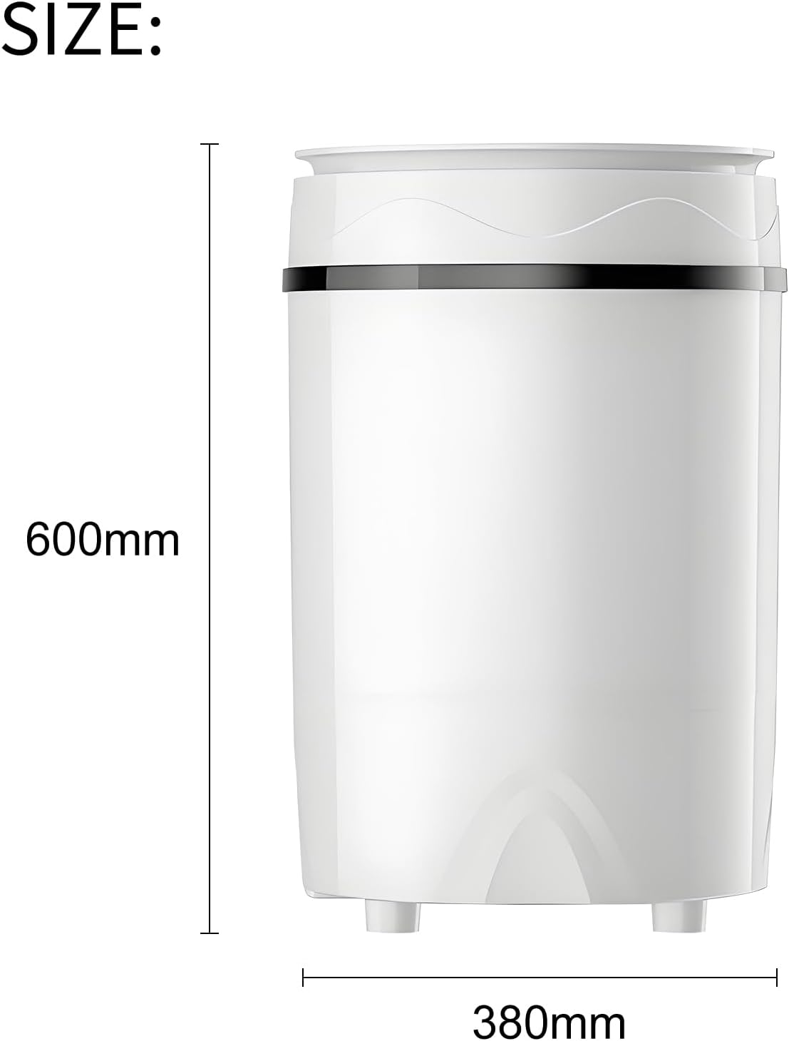 Mini Shoe Washing Machine,15 * 15 * 23.6inch,Three Functions: Washing Shoes/Clothes and Spin-Dry,Automatic Washing Machine,PA Soft Bristles Deep Cleaning,for Apartment Dorms