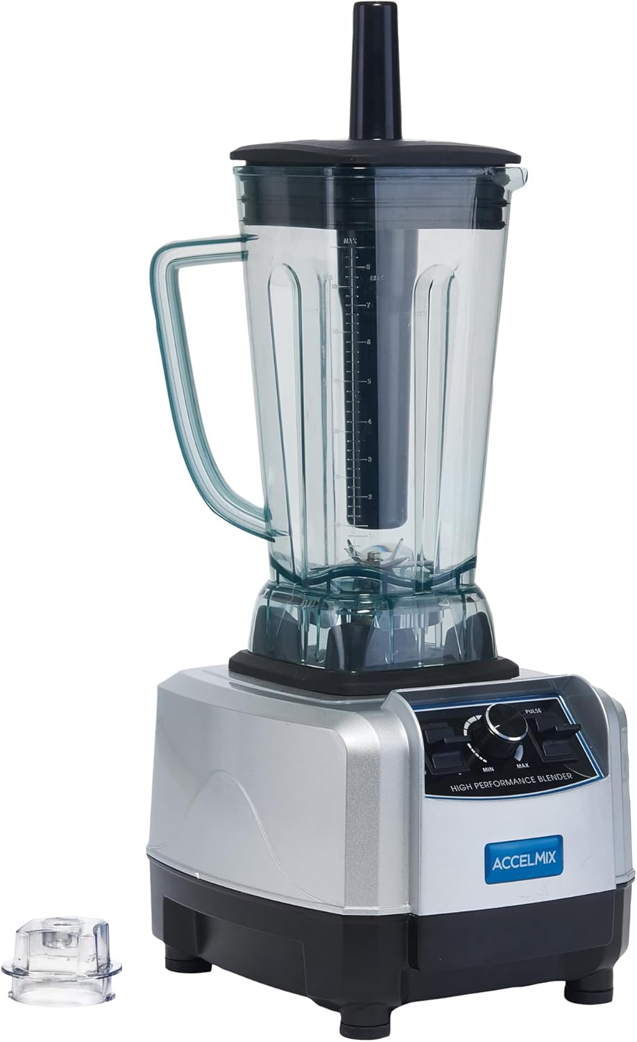Winco XLB-1000 68 oz. Commercial Electric Accelmix 2 HP Blender - 120V, 1450 W, Gray