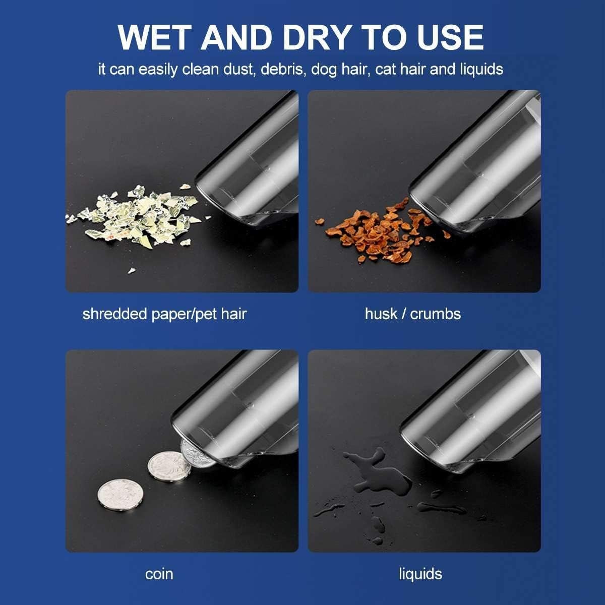 5500PA 120W Portable Cordless Car Vacuum Cleaner Handheld Vaccum Cleaner Rechargeable Wireless Mini Dust Catcher for Car Home