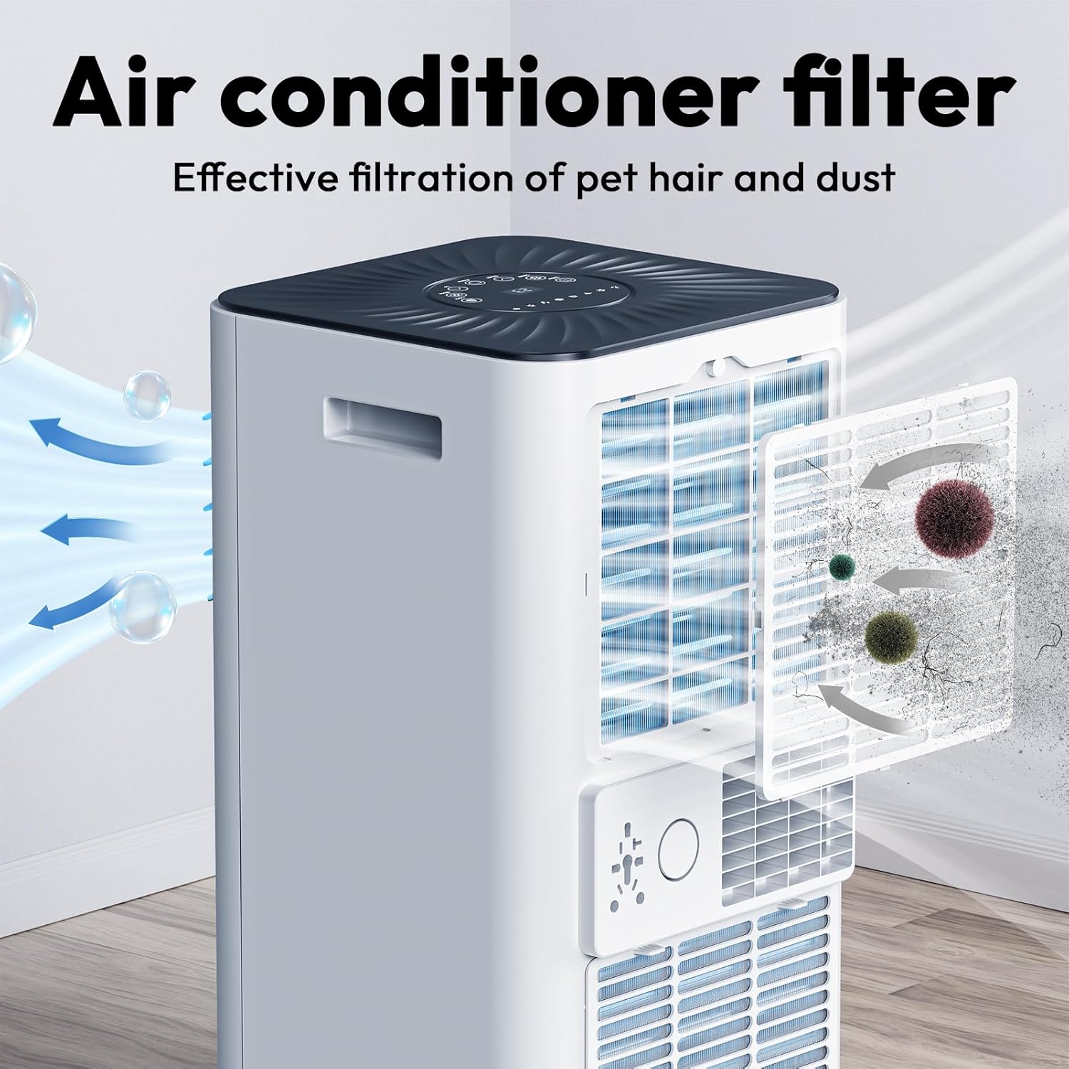 10,000 BTU Portable Air Conditioners, Portable AC With Remote for Room to 450 sq.ft 3 in 1 Air Conditioner With Dehumidification/Air Circulation/Timer And Window Kit