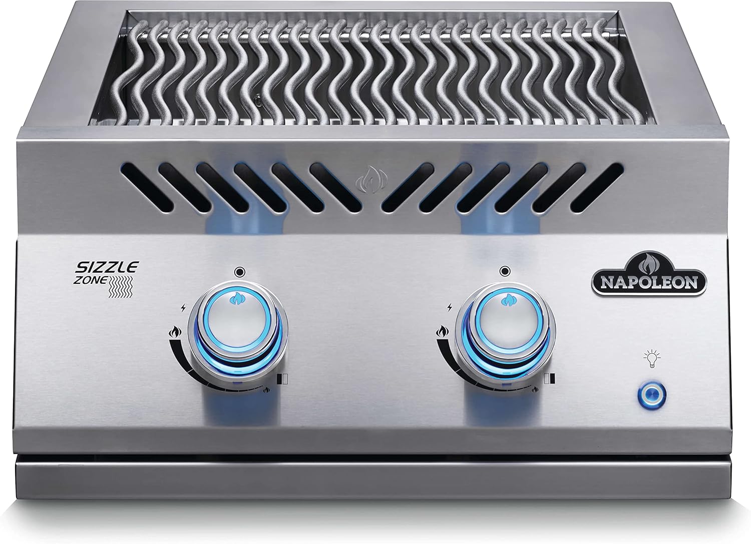 Napoleon Built-In Component - BIB18IRPSS - Dual Infrared Drop-In Burner, BBQ Grill, Stainless Steel, Propane Gas, 18-inch BBQ Grill Burner, Perfect Sear, Infrared SIZZLE ZONE™, Sear Station Burner