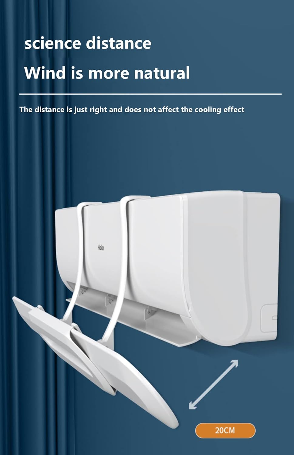 Windshield Air Conditioner Universal Windshield Cover Anti-direct Blow Deflector Adjustable Air Conditioning Cover