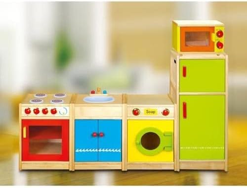 Viga Trendy Design Wooden Microwave Oven