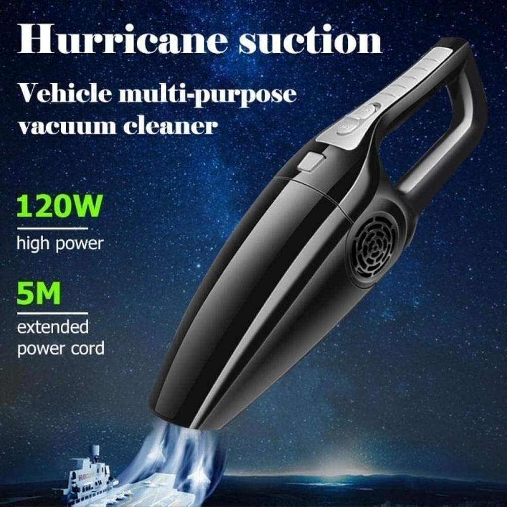 Hand Held Vacuum Cleaner, Lightweight,120W Wet Dry Dual Use Handheld Vacuum Cleaner Suction Clean Energy-Saving and Silent (Color : Orange)