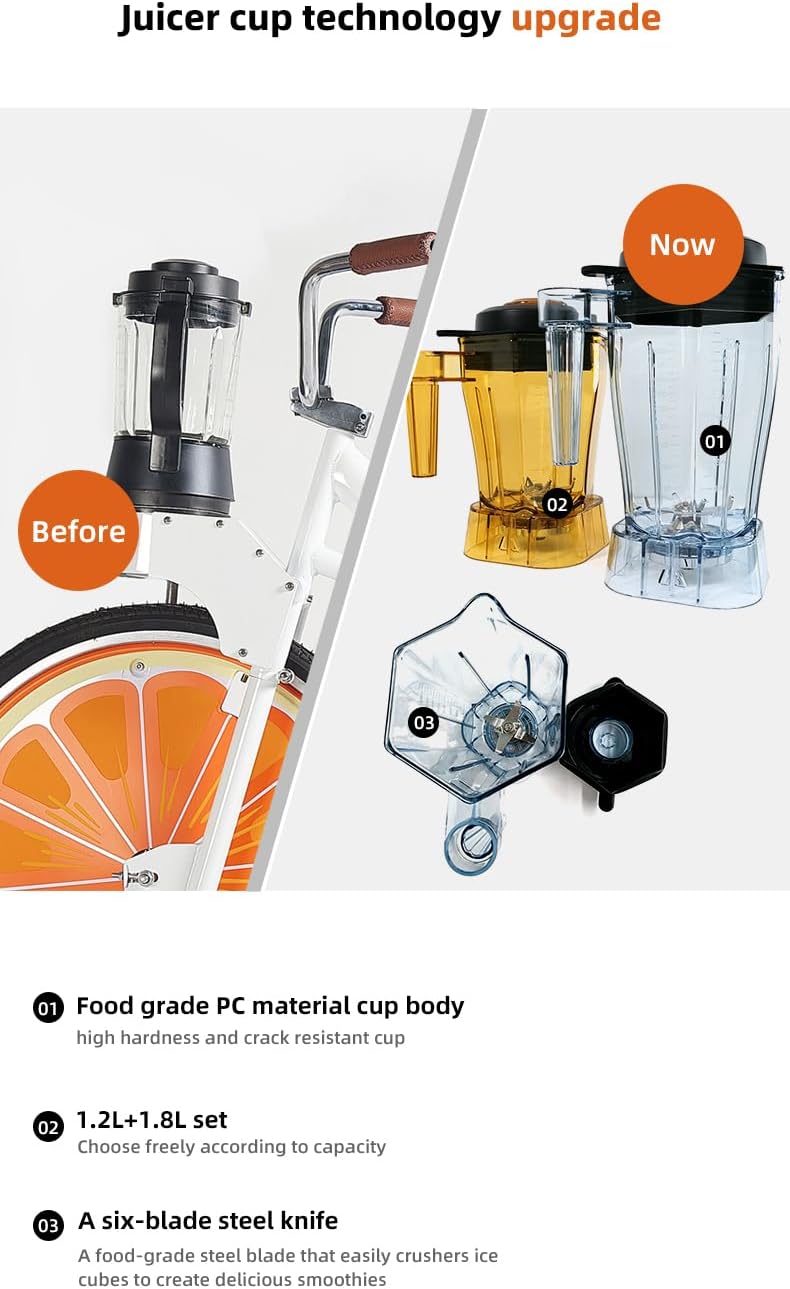 Green Smoothie Bike Outdoor Blender Fruit Vegetable Tools Juice Extractor Commercial Fitness Machine