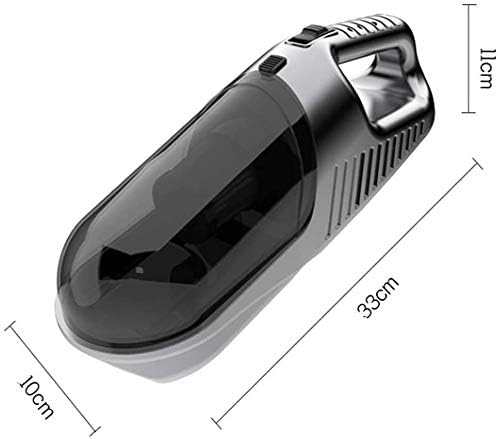 Handheld Vacuum,Hand Vacuum Cordless with High Power,Mini Vacuum Cleaner Handheld Powered by Li-ion Battery Rechargeable Quick Charge Tech (Color : Black)