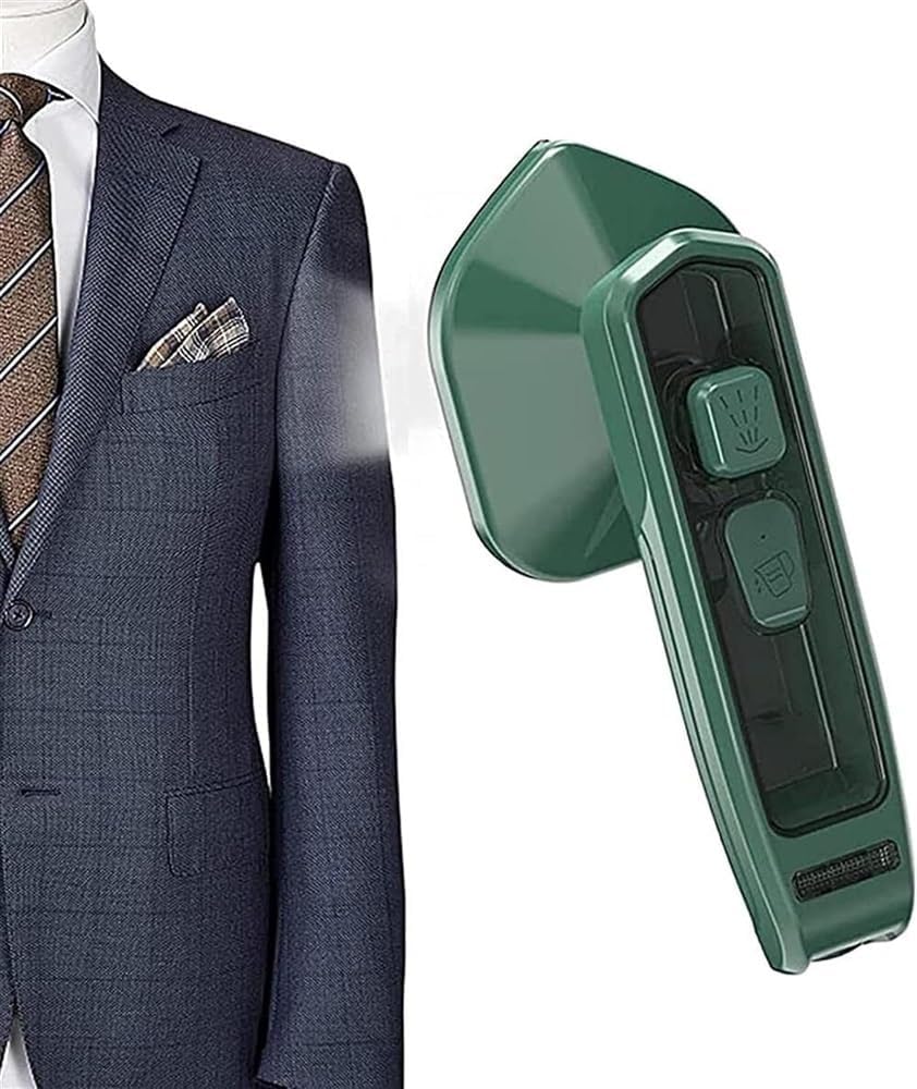 Portable Garment Steamer for Clothes, Lightable Professional Fabric Wrinkle Remover for Home & Travel, No Ironing Board Needed - Mini Handheld Steamer Iron