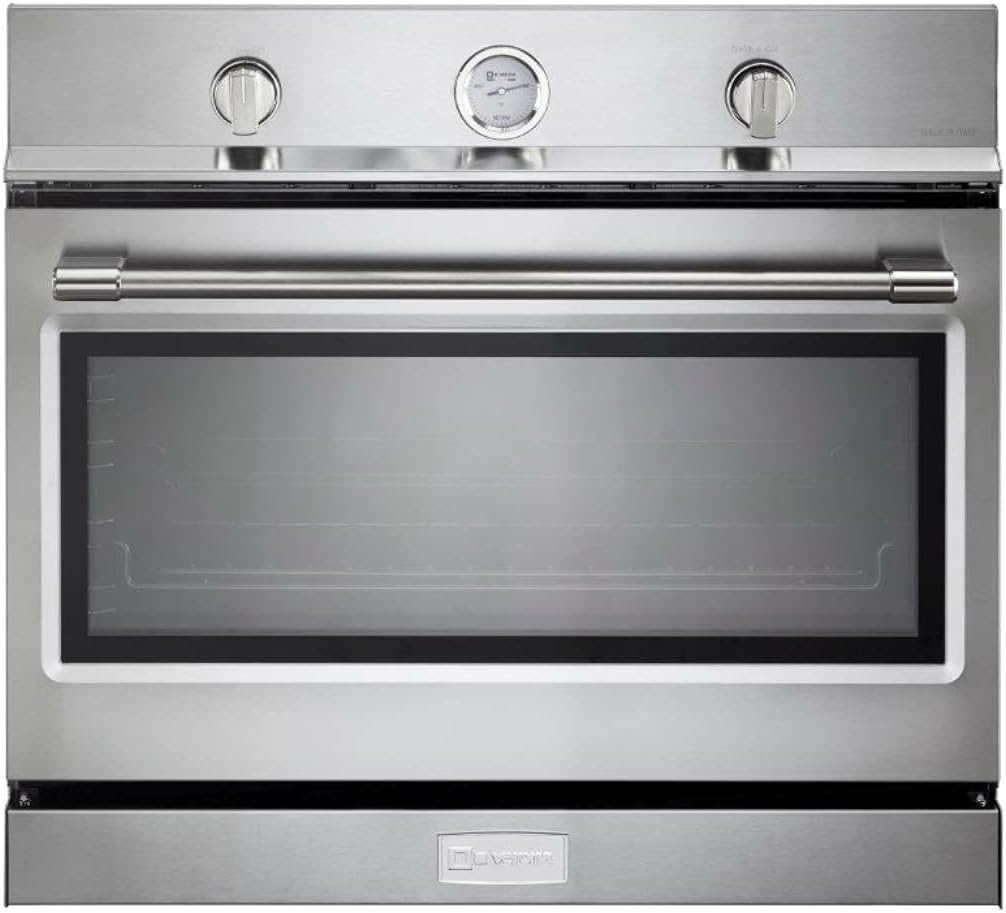 Verona VEBIG30NSS 30 inch Built-In Gas Single Wall Oven with 3.5 cu. ft. Capacity, Convection in Stainless Steel