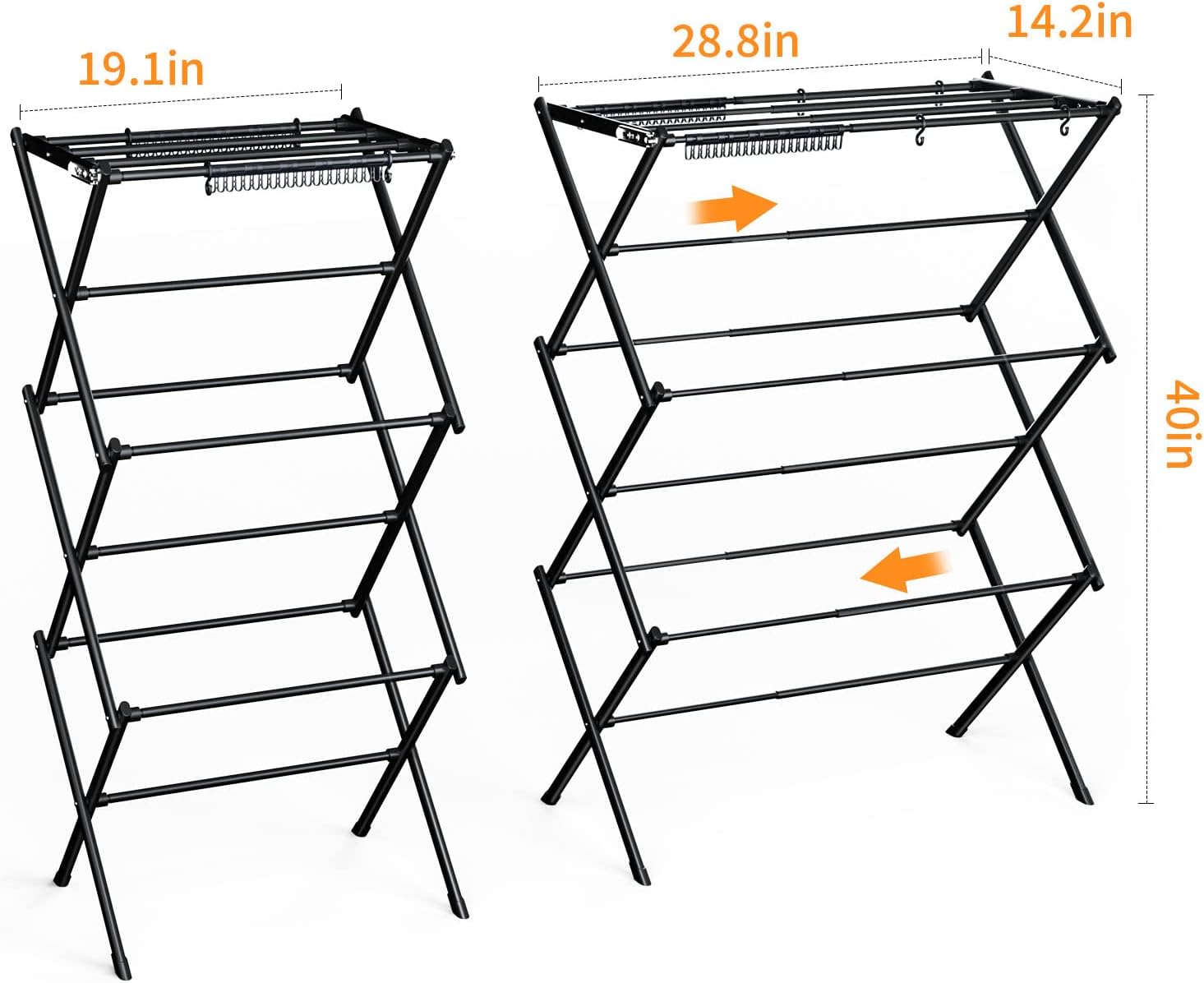 Clothes Drying Rack Household Indoor, Foldable Drying Rack Clothing for Laundry - 40