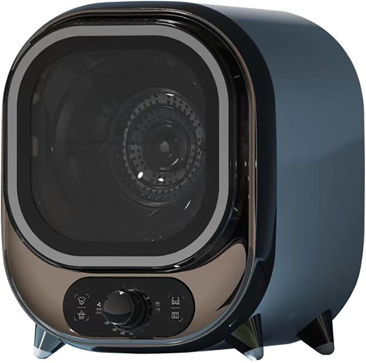 Compact Tumble Dryer, Mini Spin Dryer, Smart Drying, Pure Copper Motor 0.8 Kg Load Capacity, Hot and Cold Air Suitable for Clothes Of Different Materials, 60℃ Constant Temperature for Home Use